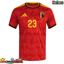 Camisa de Futebol Bélgica Michy Batshuayi #23 Equipamento Principal Mundo 2026 Manga Curta
